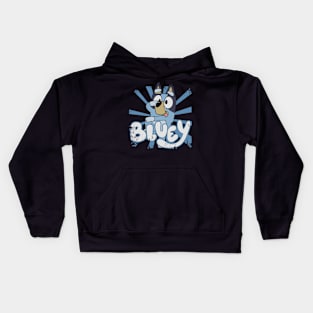 Bluey - retro 80s style Kids Hoodie